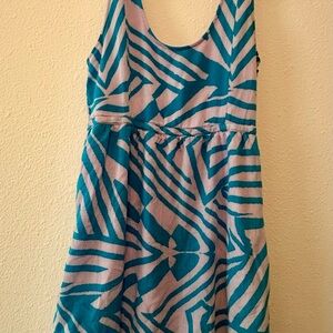 Volcom Teal and Lavender Casual Dress